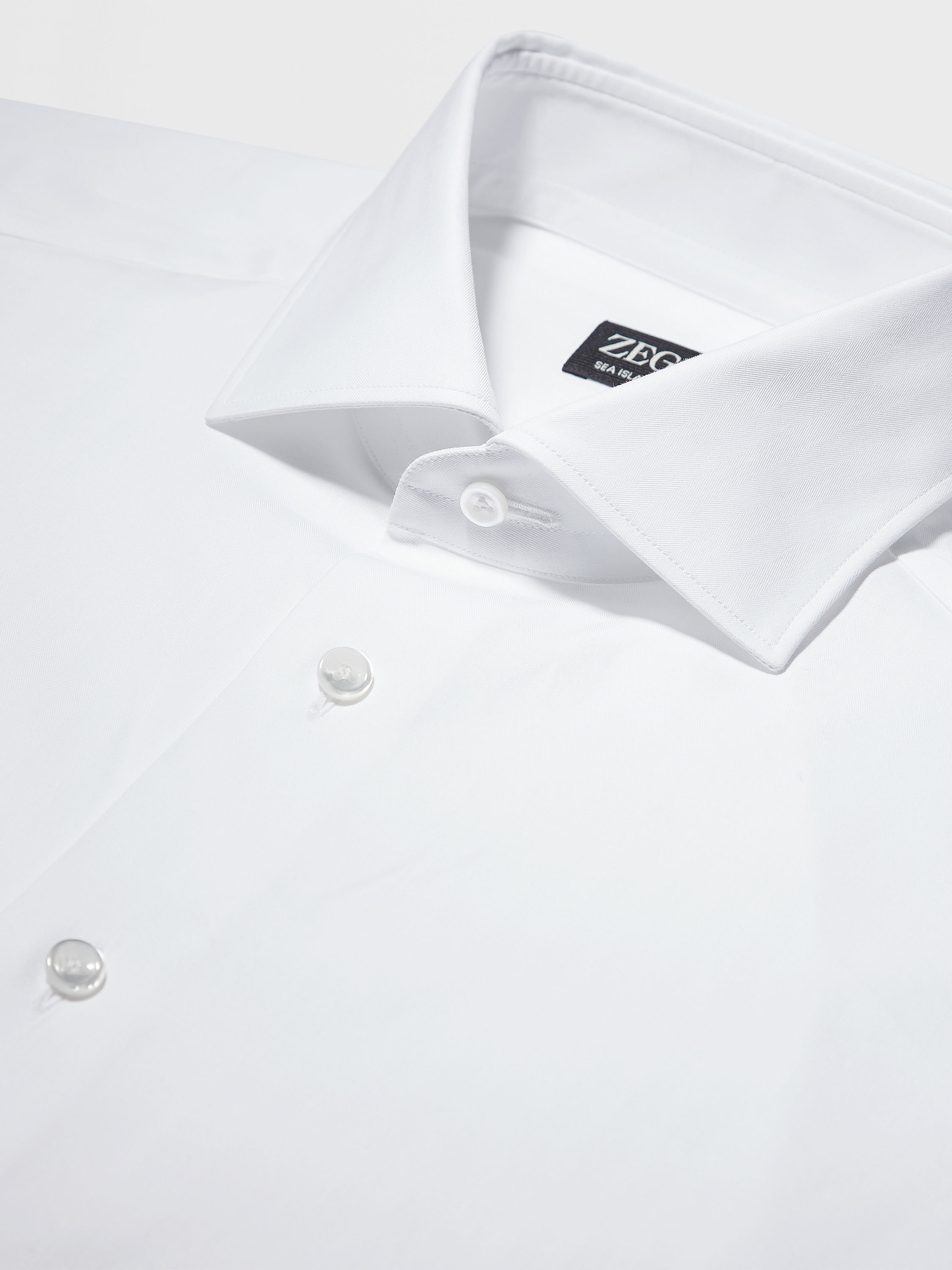 White Sea Island Cotton Shirt Product detail photo #2