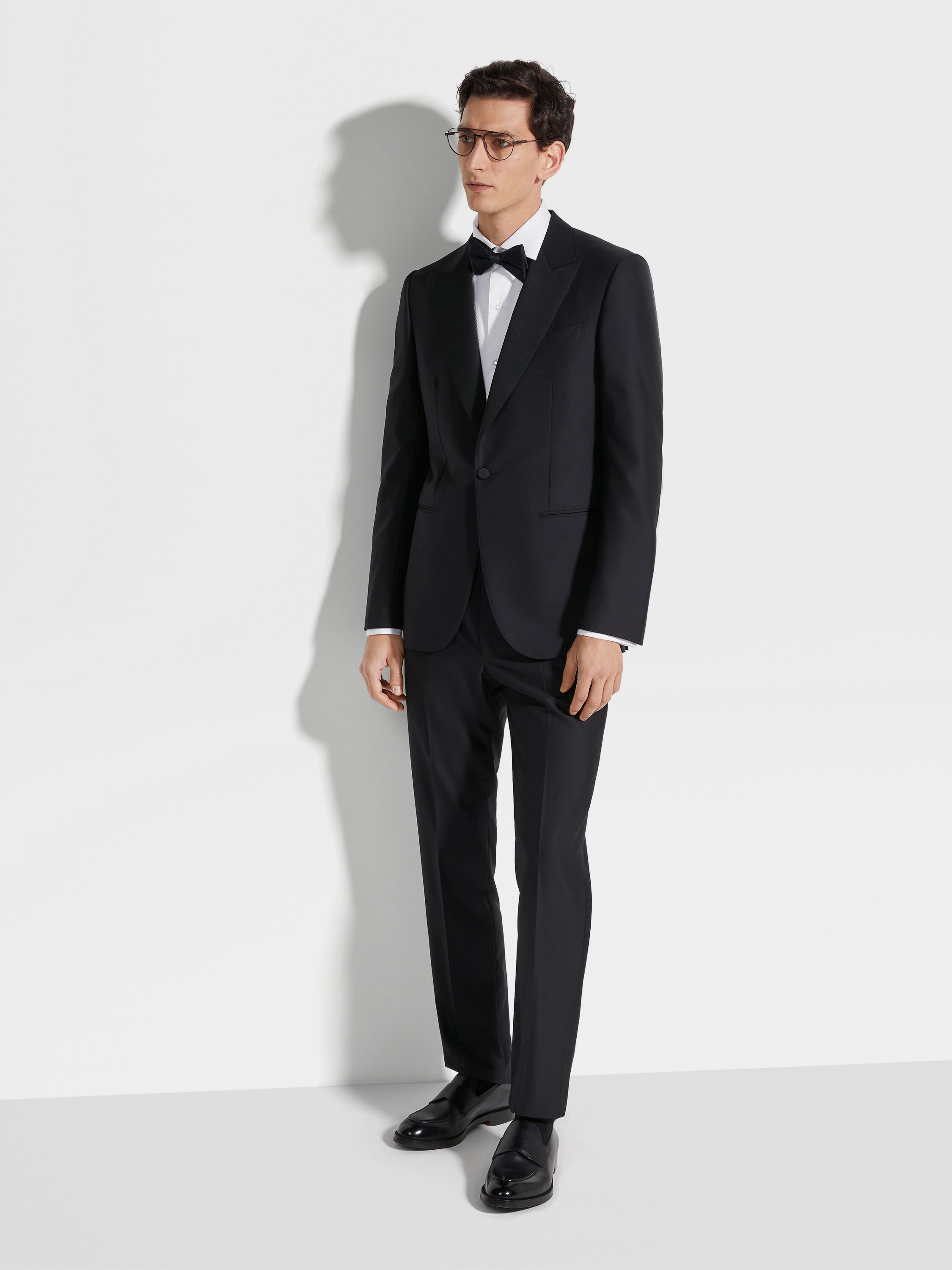 Black Trofeo™ 600 Wool and Silk Tuxedo FW24 22792808 | Zegna NZ