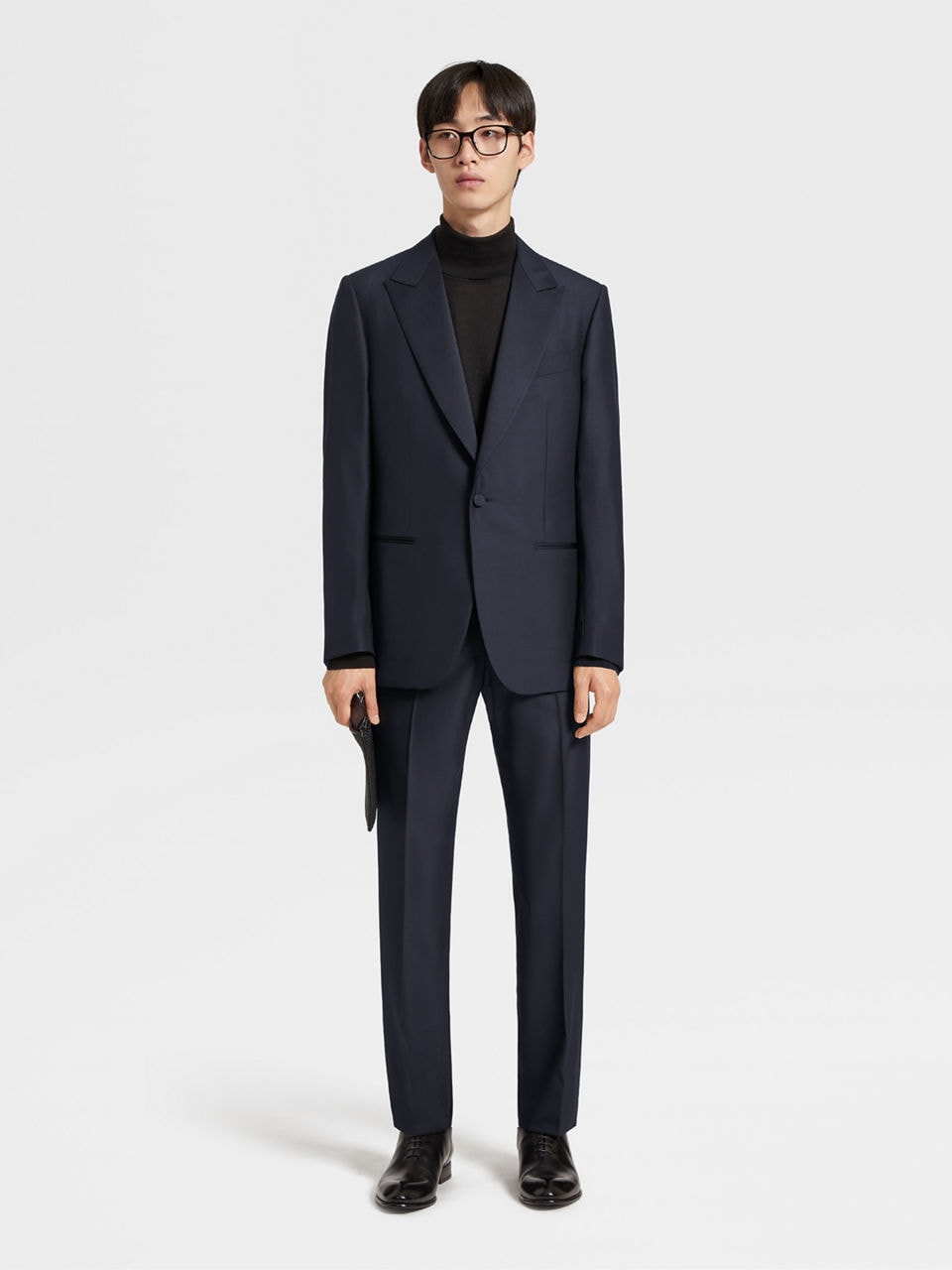 Zegna single-breasted wool-blend suit - Blue