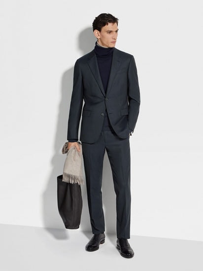 ネイビーブルー 15milmil15 ウールスーツ SS25 22453038 | Zegna JP ネイビーブルー 15milmil15 ウールスーツ SS25 22453038 | Zegna JP