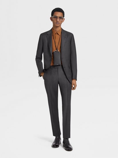 ダークグレー Trofeo™ ウール スーツ SS25 22452153 | Zegna JP ダークグレー Trofeo™ ウール スーツ SS25 22452153 | Zegna JP