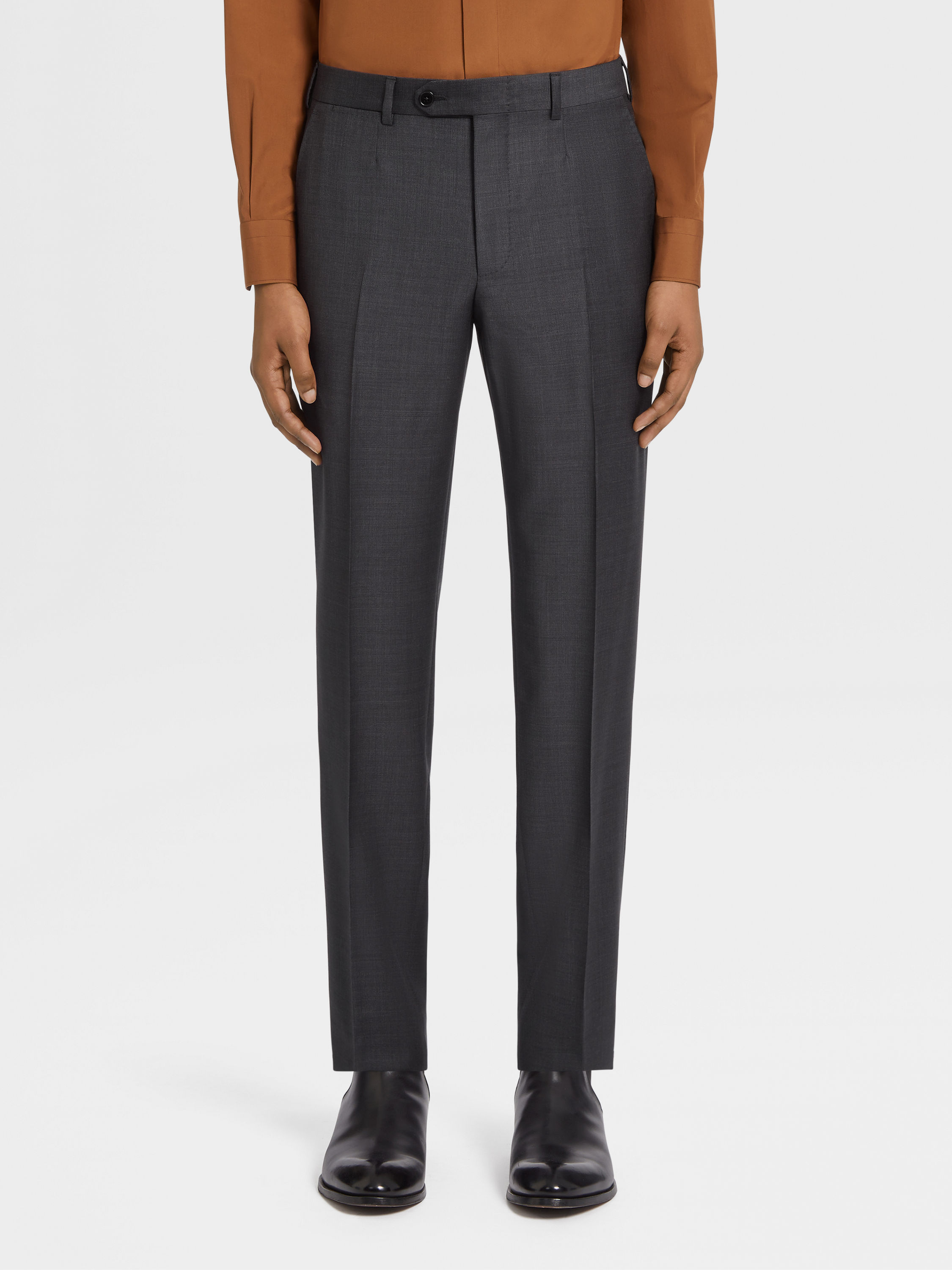 Abito in Lana Trofeo Grigio Scuro Foto #4 di dettaglio del prodotto