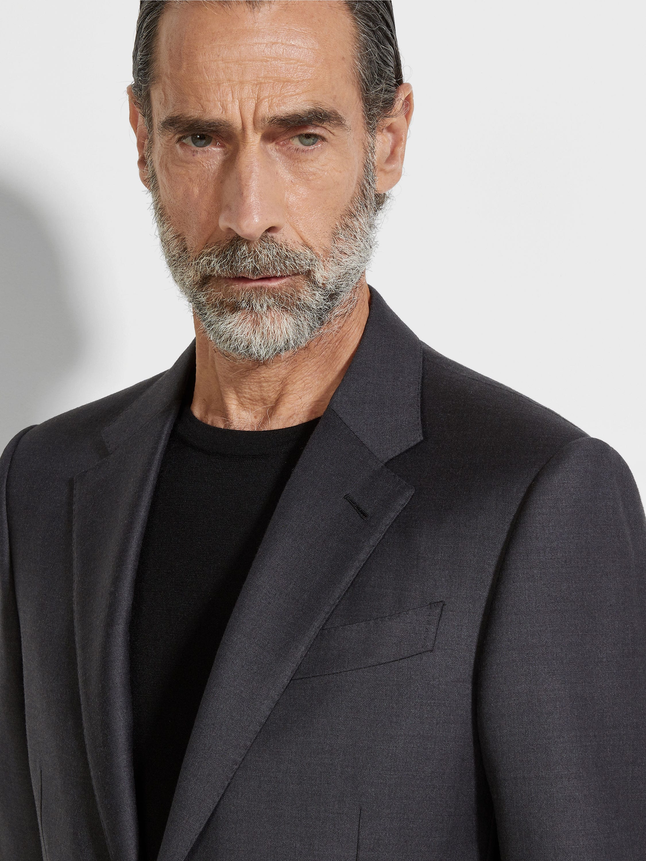 Dark Grey Trofeo Wool Suit Product detail photo #2