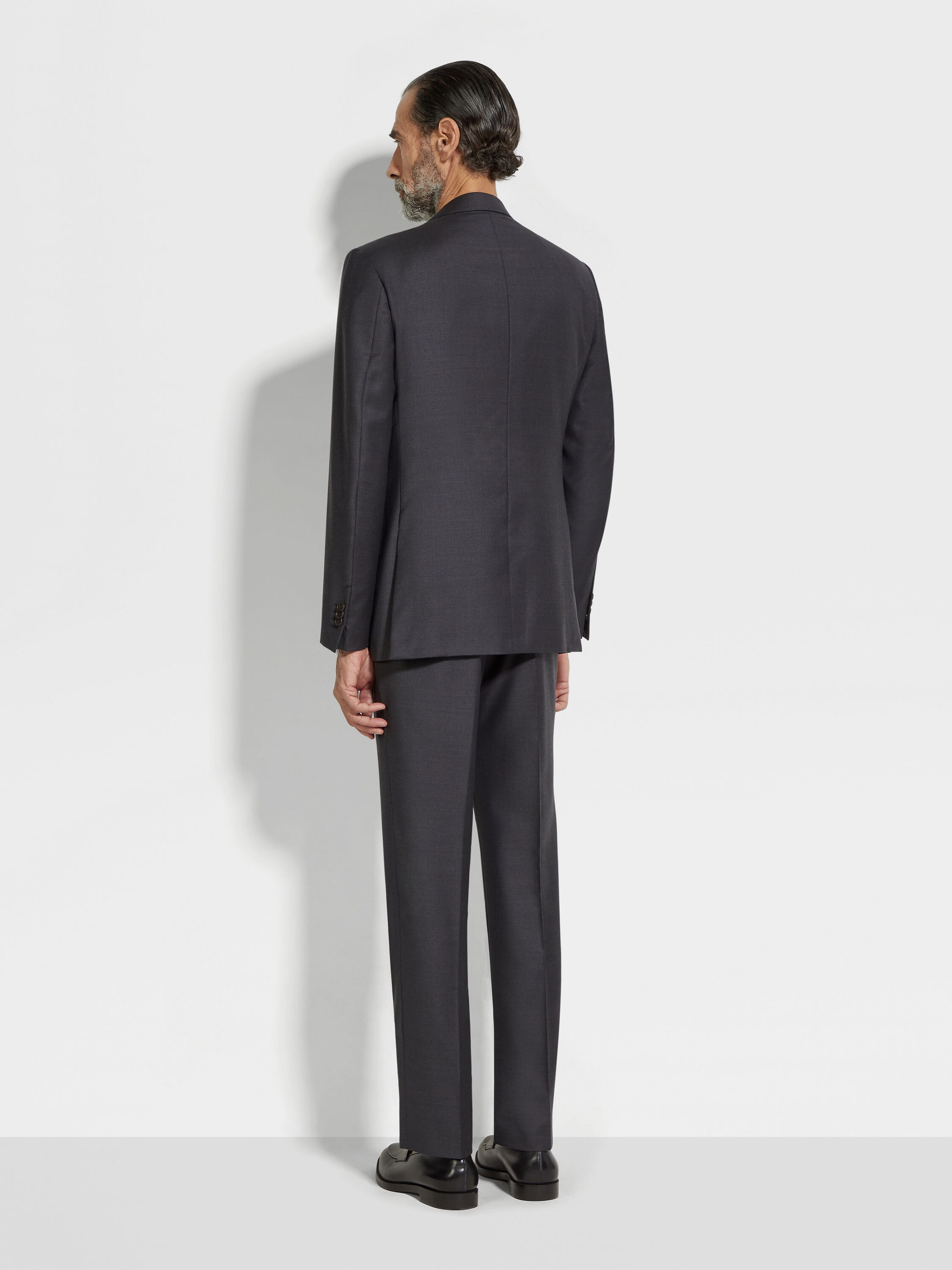 Dark Grey Trofeo Wool Suit Product detail photo #3
