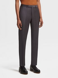 Dark Grey Wool Pants SS25 22455891 | Zegna US Dark Grey Wool Pants SS25 22455891 | Zegna US