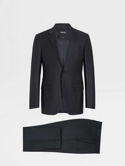 Navy Blue Trofeo™ Wool Suit SS24 22451508 | Zegna US