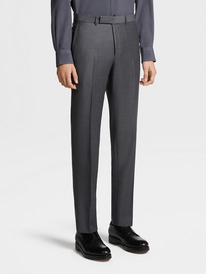 グレー Trofeo™ ウールパンツ SS25 22451542 | Zegna JP グレー Trofeo™ ウールパンツ SS25 22451542 | Zegna JP