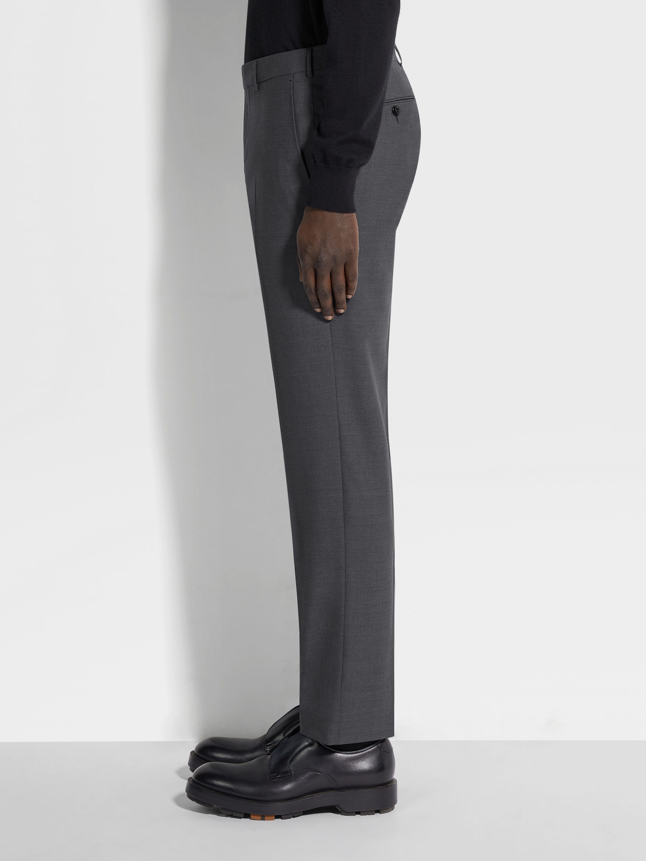 Dark Grey High Performance™ Wool Pants Product detail photo #2