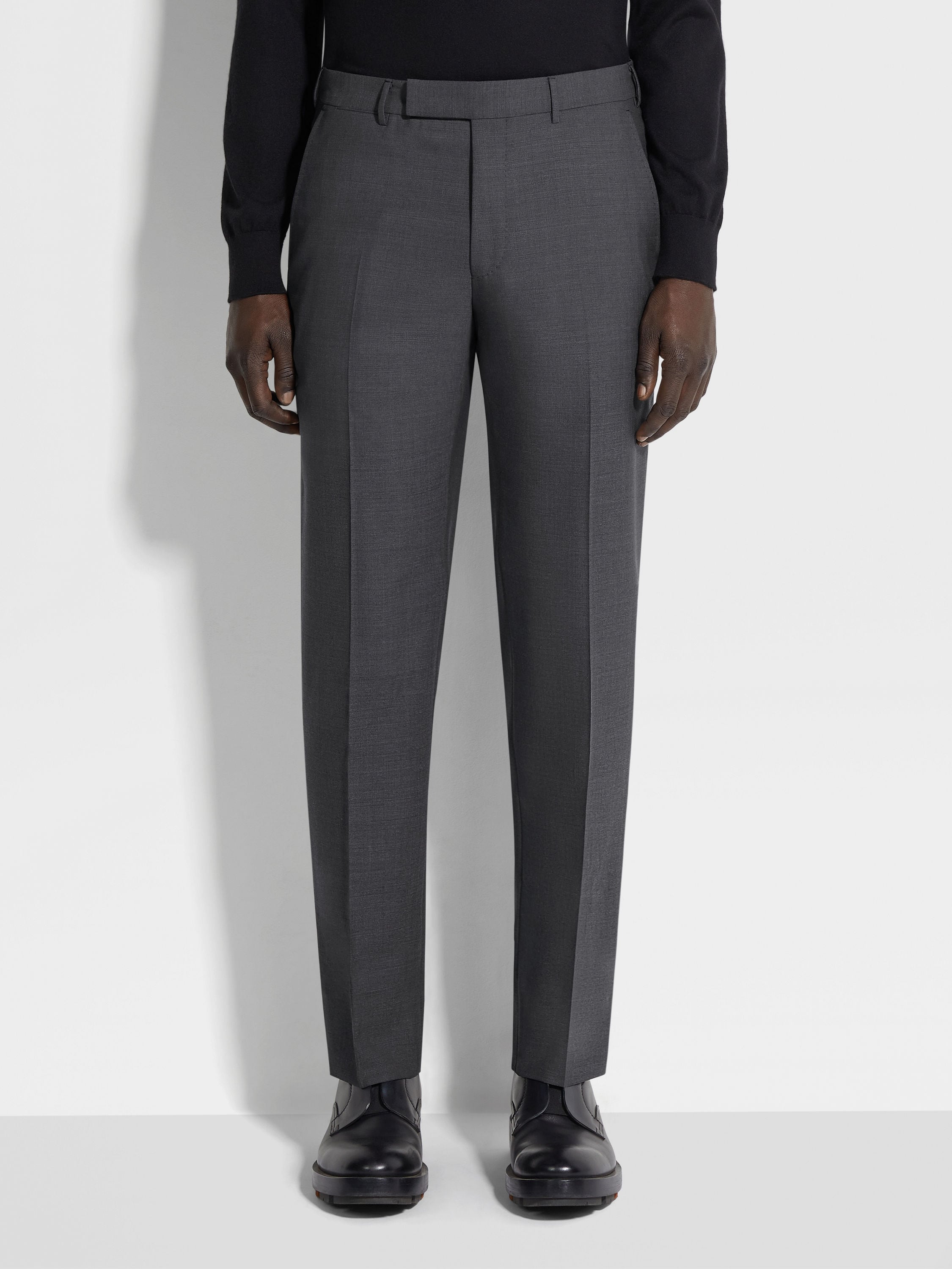 Dark Grey High Performance™ Wool Pants Product detail photo #3