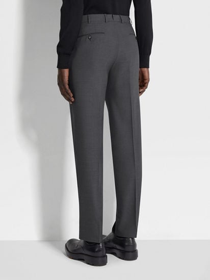 Dark Grey High Performance™ Wool Pants SS25 22455878 | Zegna AU Dark Grey High Performance™ Wool Pants SS25 22455878 | Zegna AU