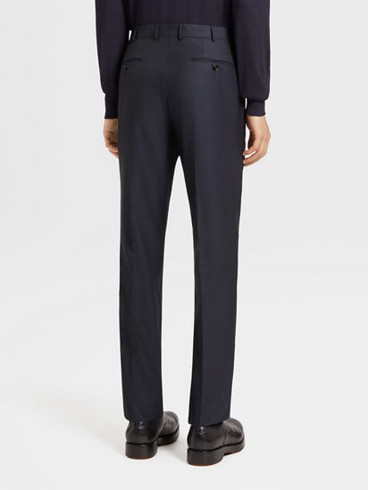 Navy Blue 15milmil15 Wool Pants SS25 23180139 | Zegna US Navy Blue 15milmil15 Wool Pants SS25 23180139 | Zegna US