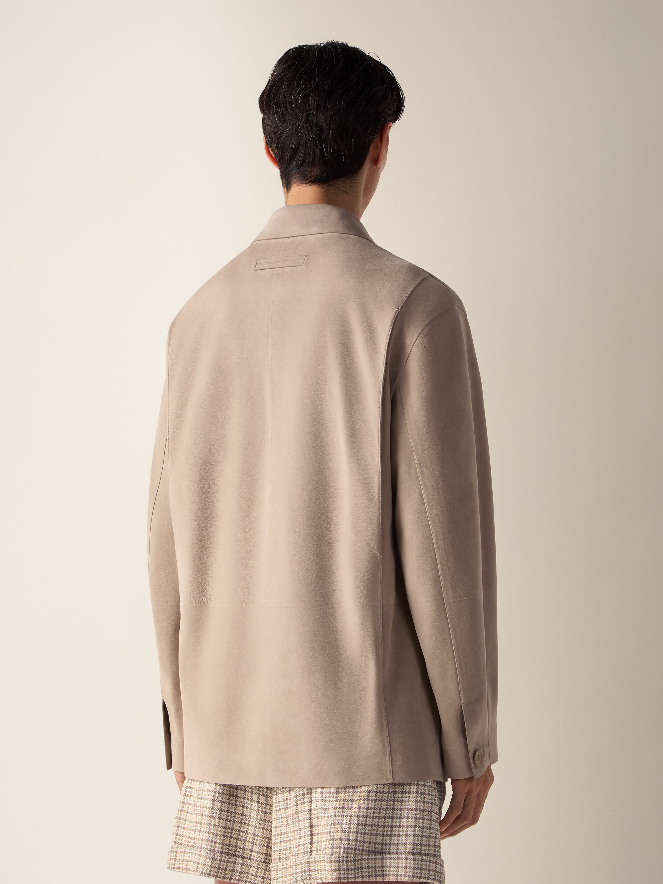 Sahariana Jacke aus Wildleder Detailfoto #5 des Produkts