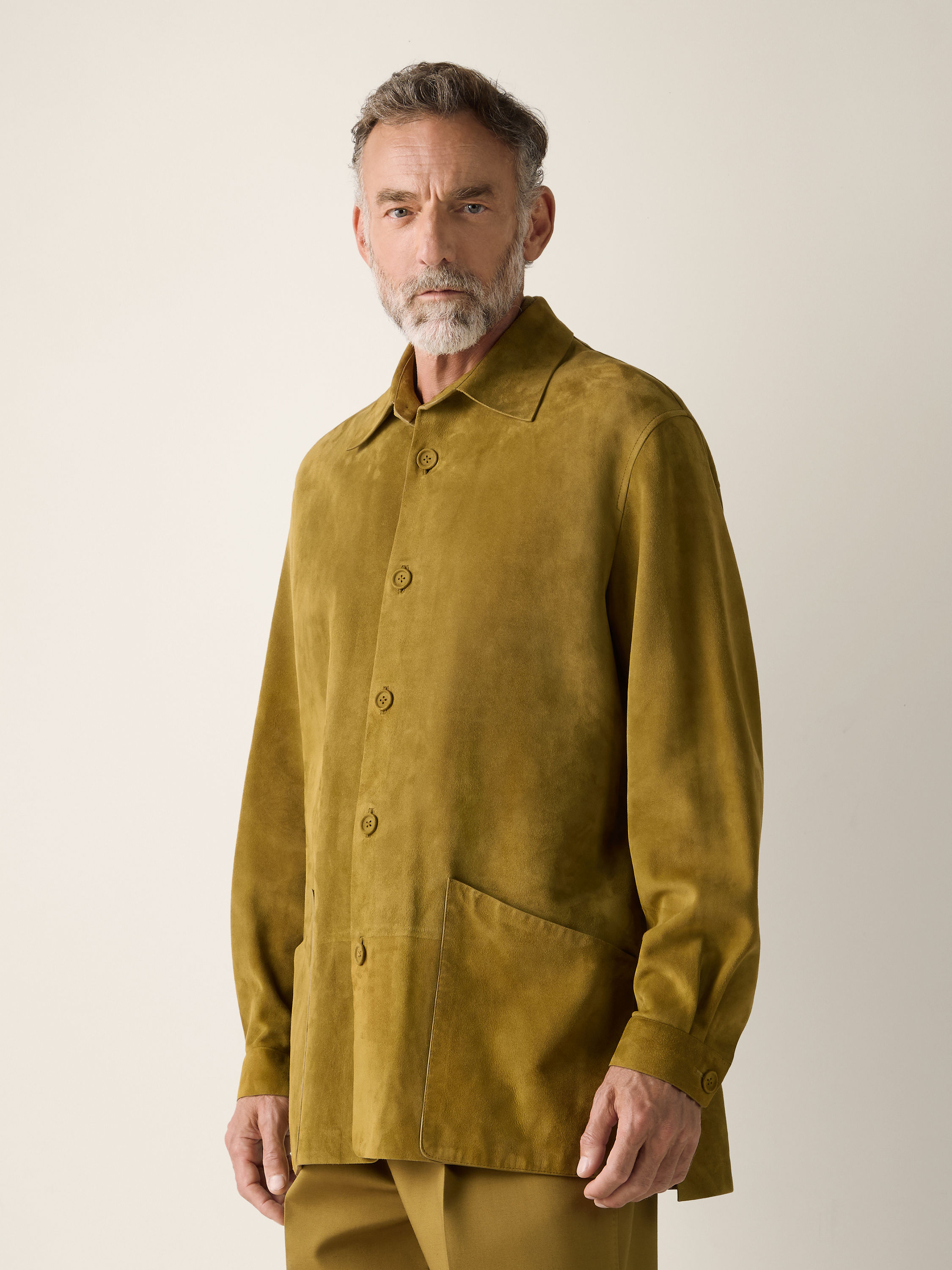 Suede Overshirt Product detail photo #3