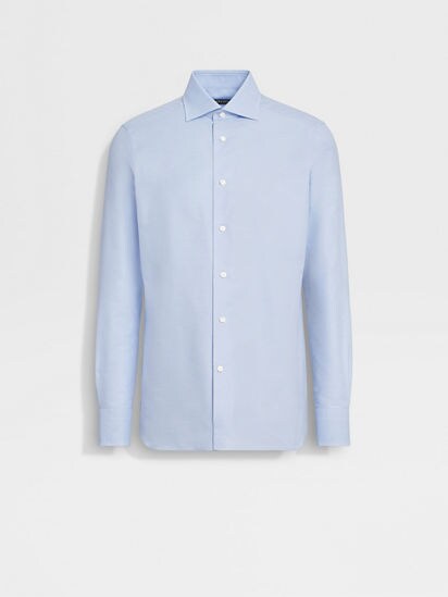 Light Blue Trofeo™ Cotton Shirt SS24 22483796 | Zegna SE