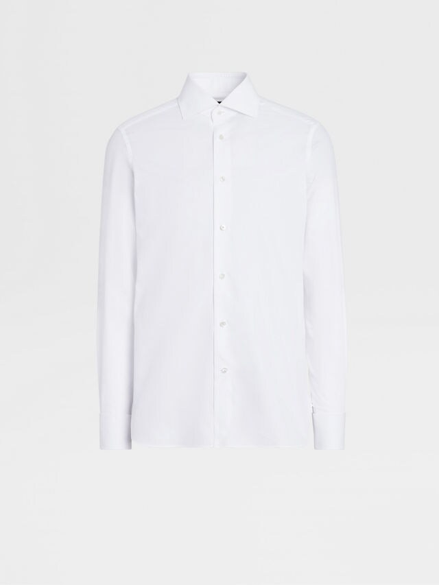 White Trofeo Cotton Shirt Main product photo