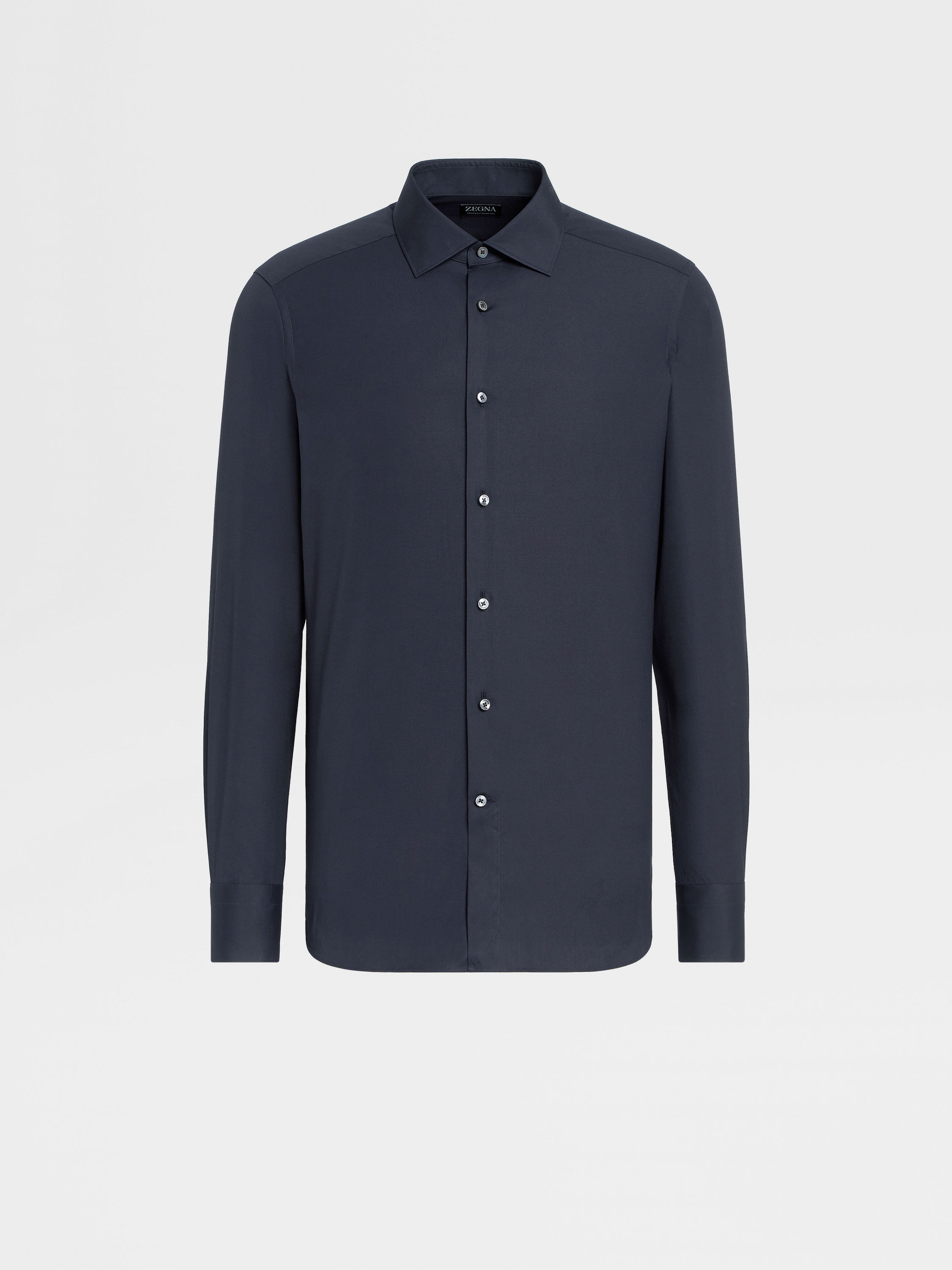 Navy Blue Trofeo™ Comfort Cotton Shirt SS25 22483806 | Zegna US Navy Blue Trofeo™ Comfort Cotton Shirt SS25 22483806 | Zegna US