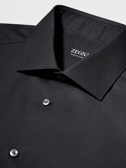 ブラック Trofeo™ Comfortコットン シャツ SS25 22483834 | Zegna JP ブラック Trofeo™ Comfortコットン シャツ SS25 22483834 | Zegna JP