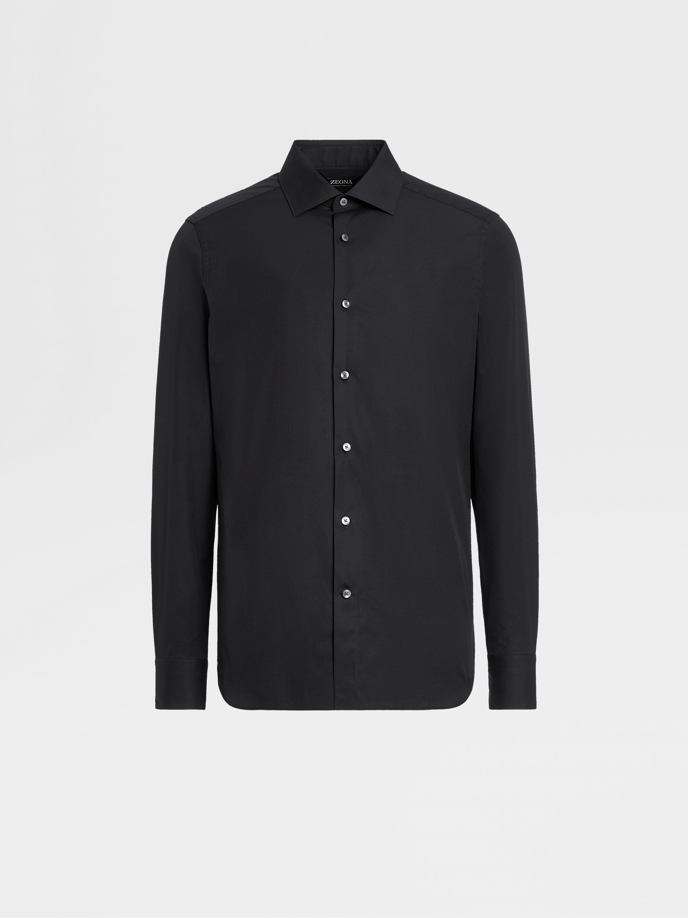 Black Trofeo™ Comfort Cotton Shirt SS24 22483834 | Zegna US