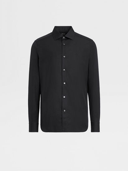 Black Trofeo™ Comfort Cotton Shirt SS24 22483834