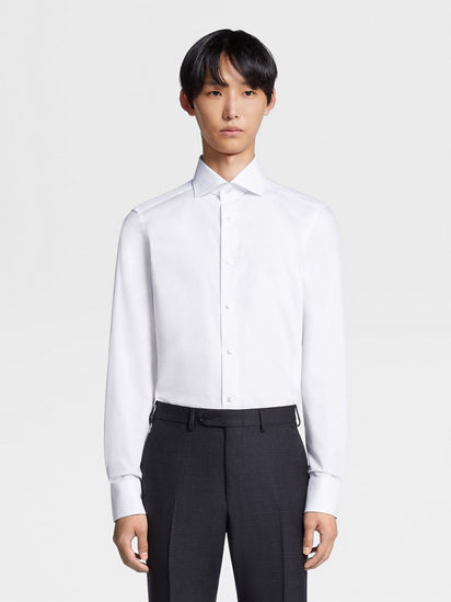 Lig. リグドット half sleeve shirt/ white