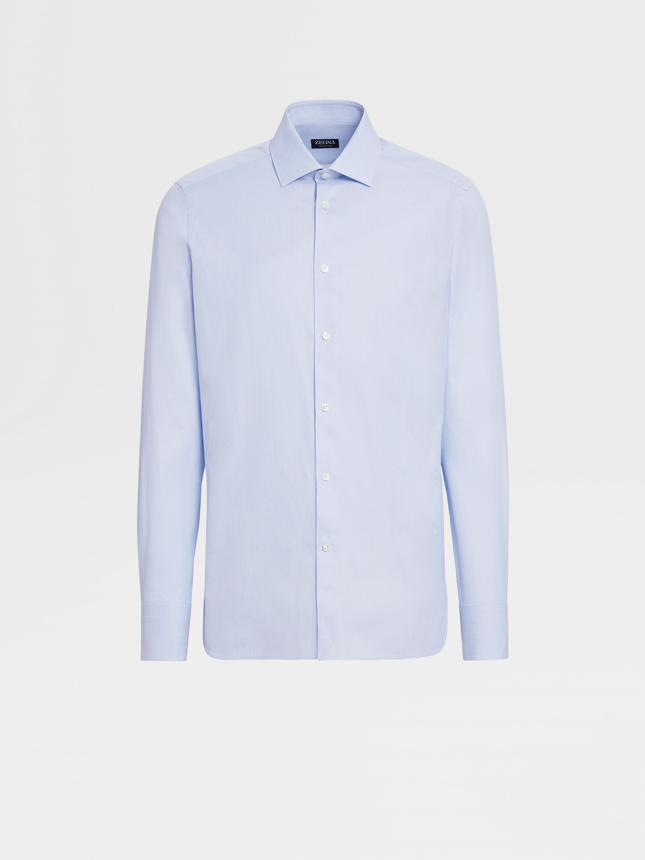 Light Blue Trofeo™ 600 Cotton and Silk Long-sleeve Tailoring