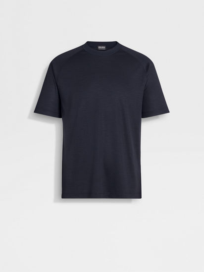Navy Blue High Performance™ Wool T-shirt SS25 25729754