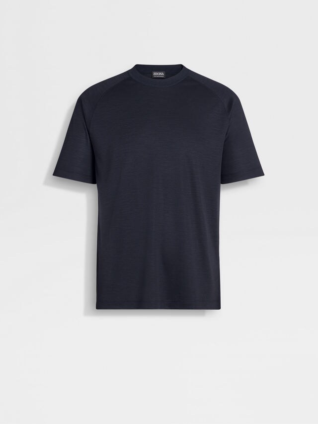 Navy Blue High Performance™ Wool T-shirt Main product photo