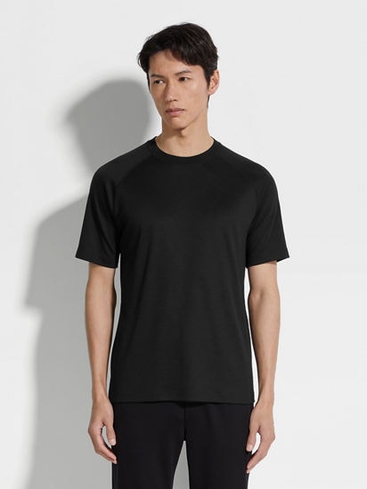 Black High Performance™ Wool T-shirt SS25 25729746 | Zegna KR Black High Performance™ Wool T-shirt SS25 25729746 | Zegna KR