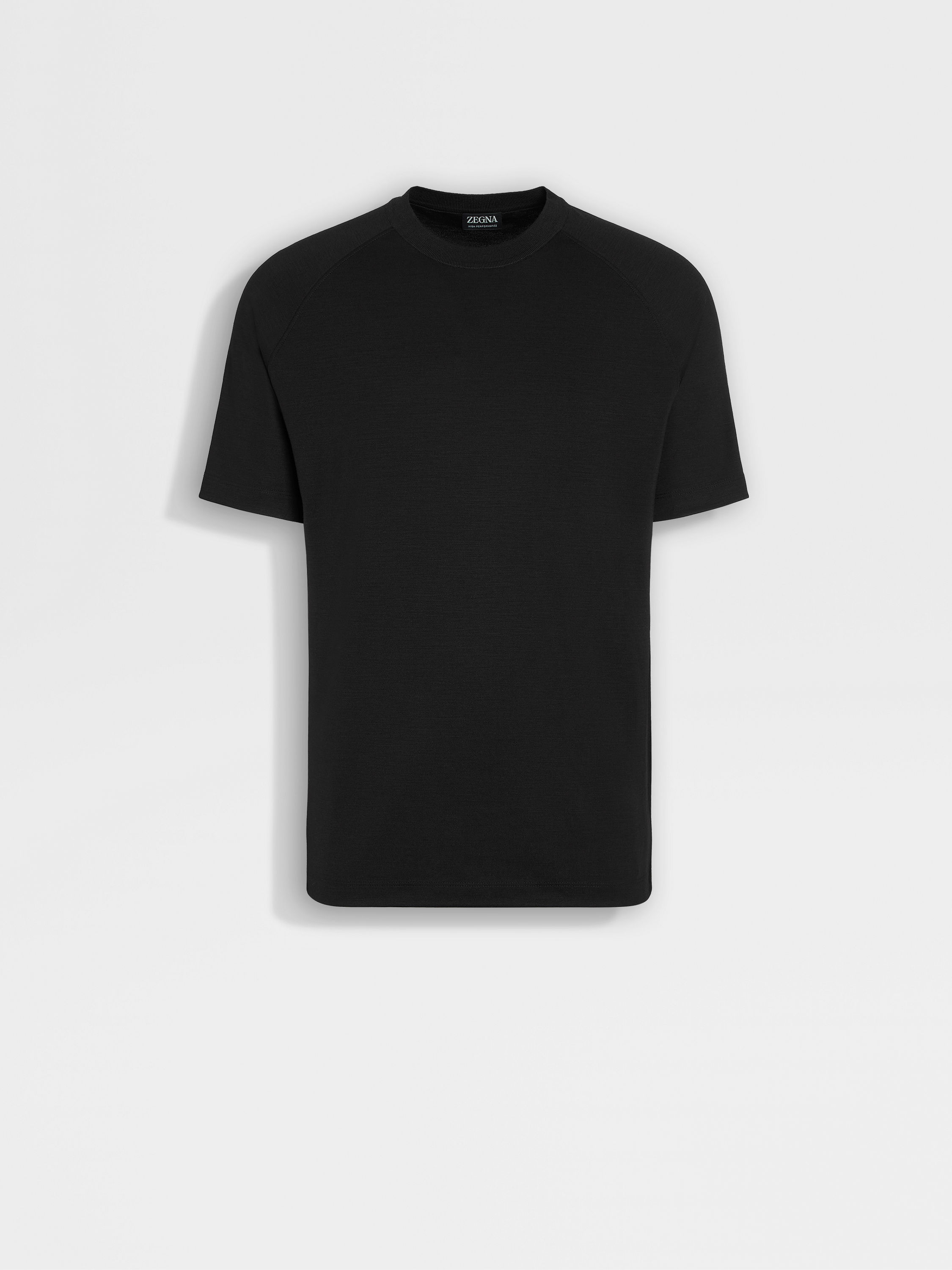 Black High Performance™ Wool T-shirt SS24 25729746 | Zegna US