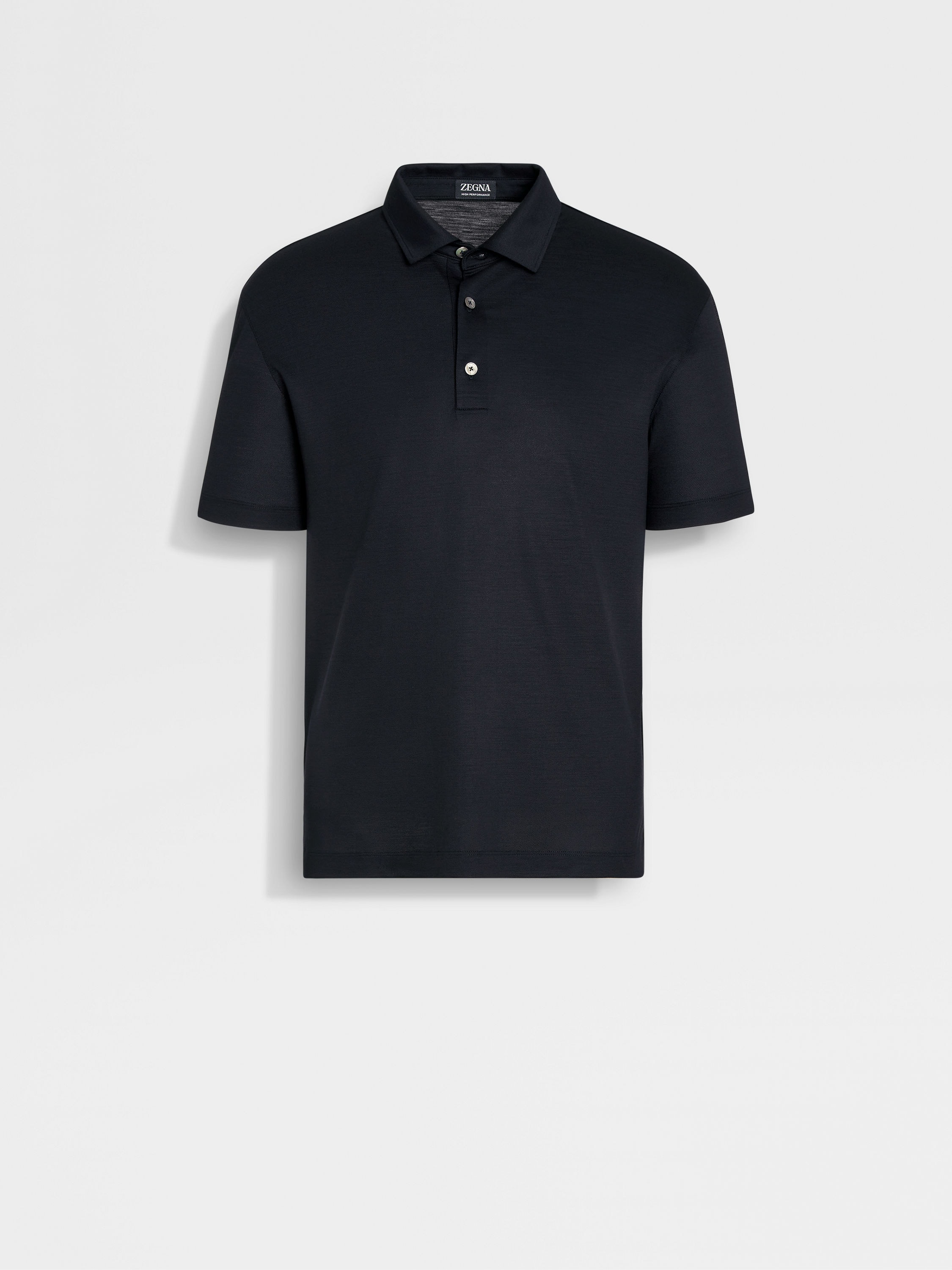 Navy Blue High Performance™ Wool Polo Shirt FW24 25729745 | Zegna AU