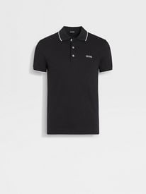 Navy Blue Stretch Cotton Polo Shirt SS25 25729584 | Zegna HK Navy Blue Stretch Cotton Polo Shirt SS25 25729584 | Zegna HK