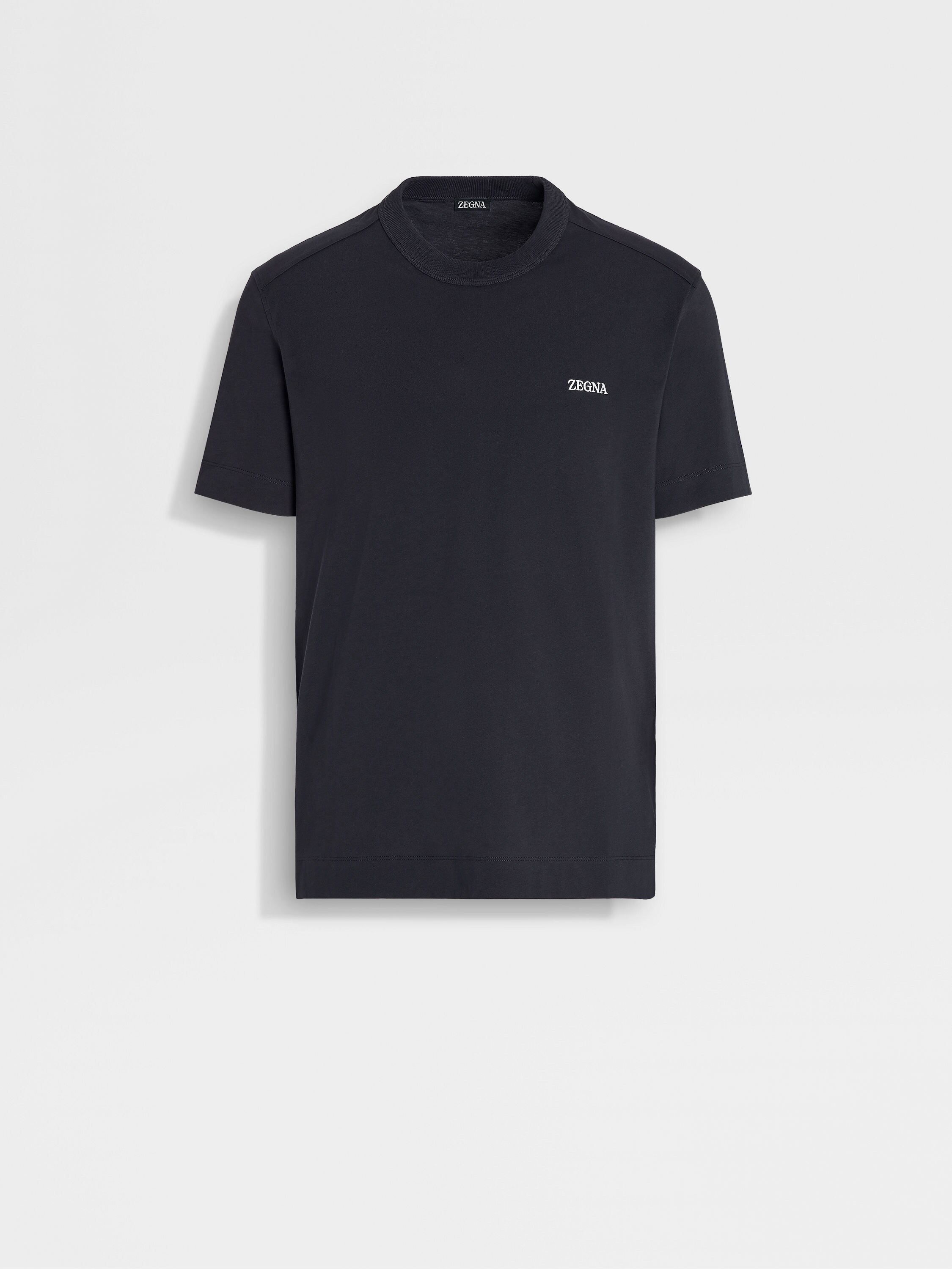 Navy Blue Cotton T-shirt FW24 25729619 | Zegna LV