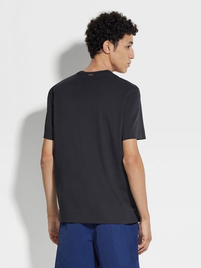 ネイビーブルー コットンTシャツ SS25 25729619 | Zegna JP ネイビーブルー コットンTシャツ SS25 25729619 | Zegna JP