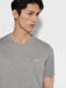 T-Shirt en Coton Gris Chiné Photo #1 de détail du produit