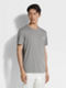 T-Shirt en Coton Gris Chiné Photo #3 de détail du produit