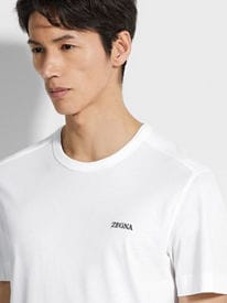Navy Blue Cotton T-shirt SS25 25729619 | Zegna GB