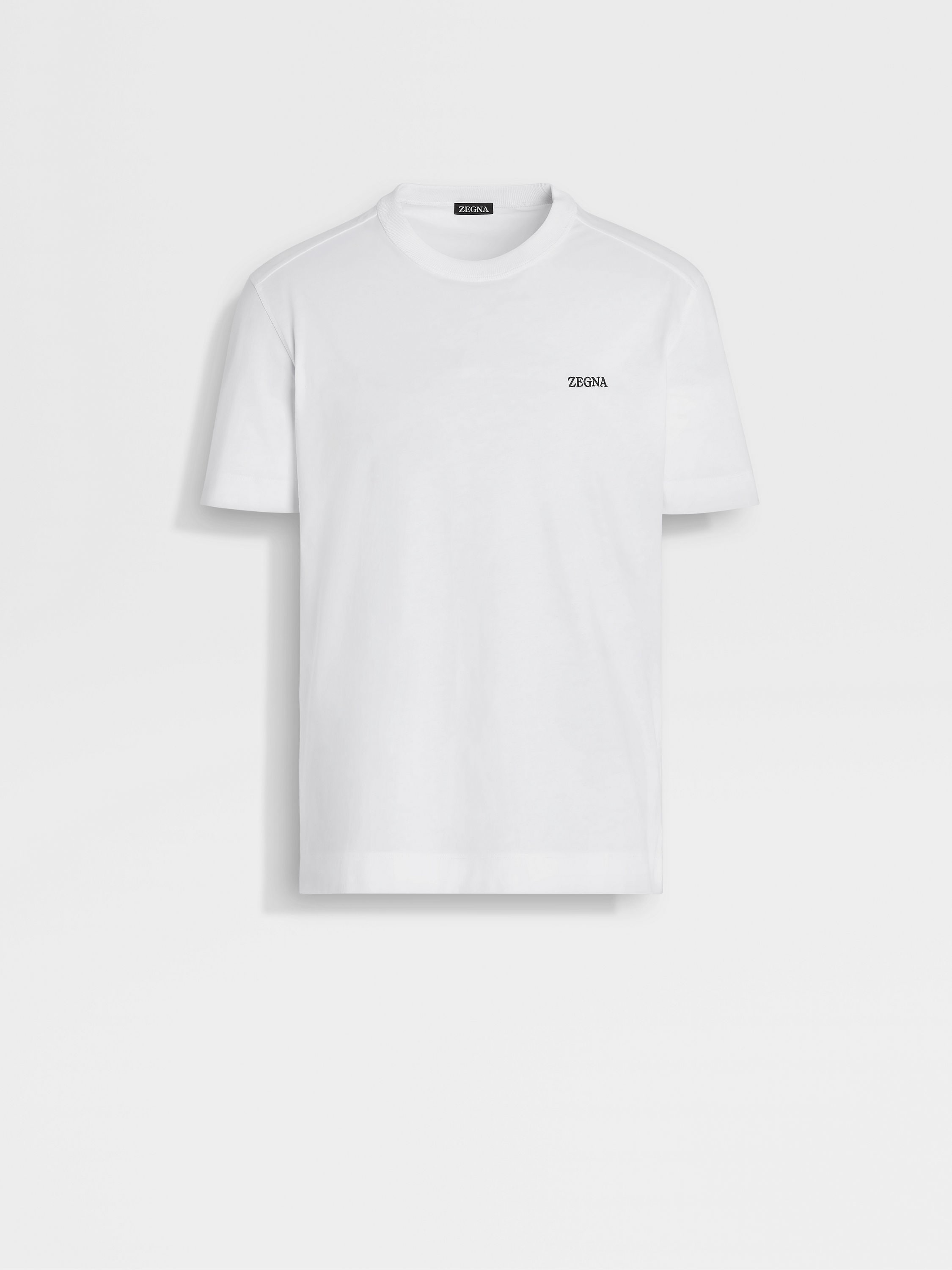 T-shirt em Algodão Branco Ótico