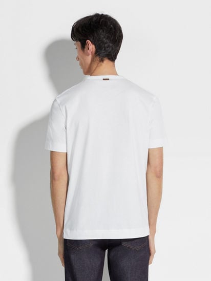 Optical White Cotton T-shirt SS25 25729620 | Zegna AU Optical White Cotton T-shirt SS25 25729620 | Zegna AU