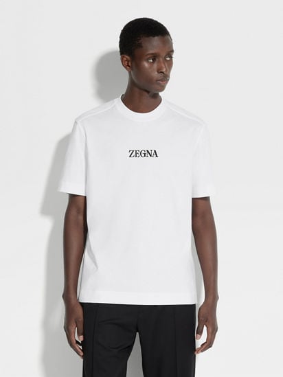 White #UseTheExisting™ Cotton T-shirt SS25 22383351 | Zegna CA White #UseTheExisting™ Cotton T-shirt SS25 22383351 | Zegna CA