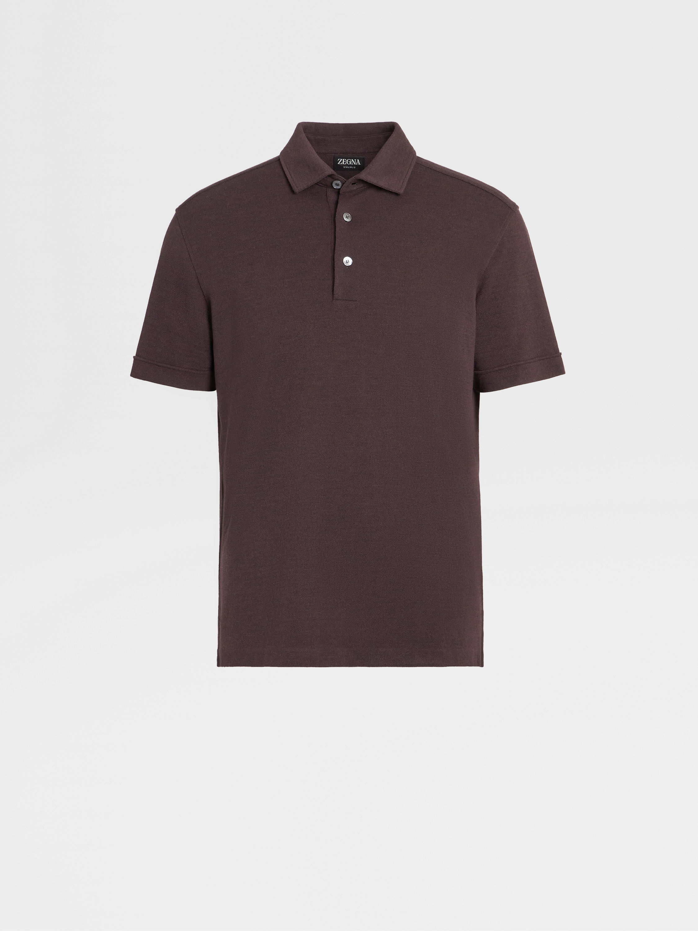 Burgundy Mélange 12milmil12 Wool Polo Shirt