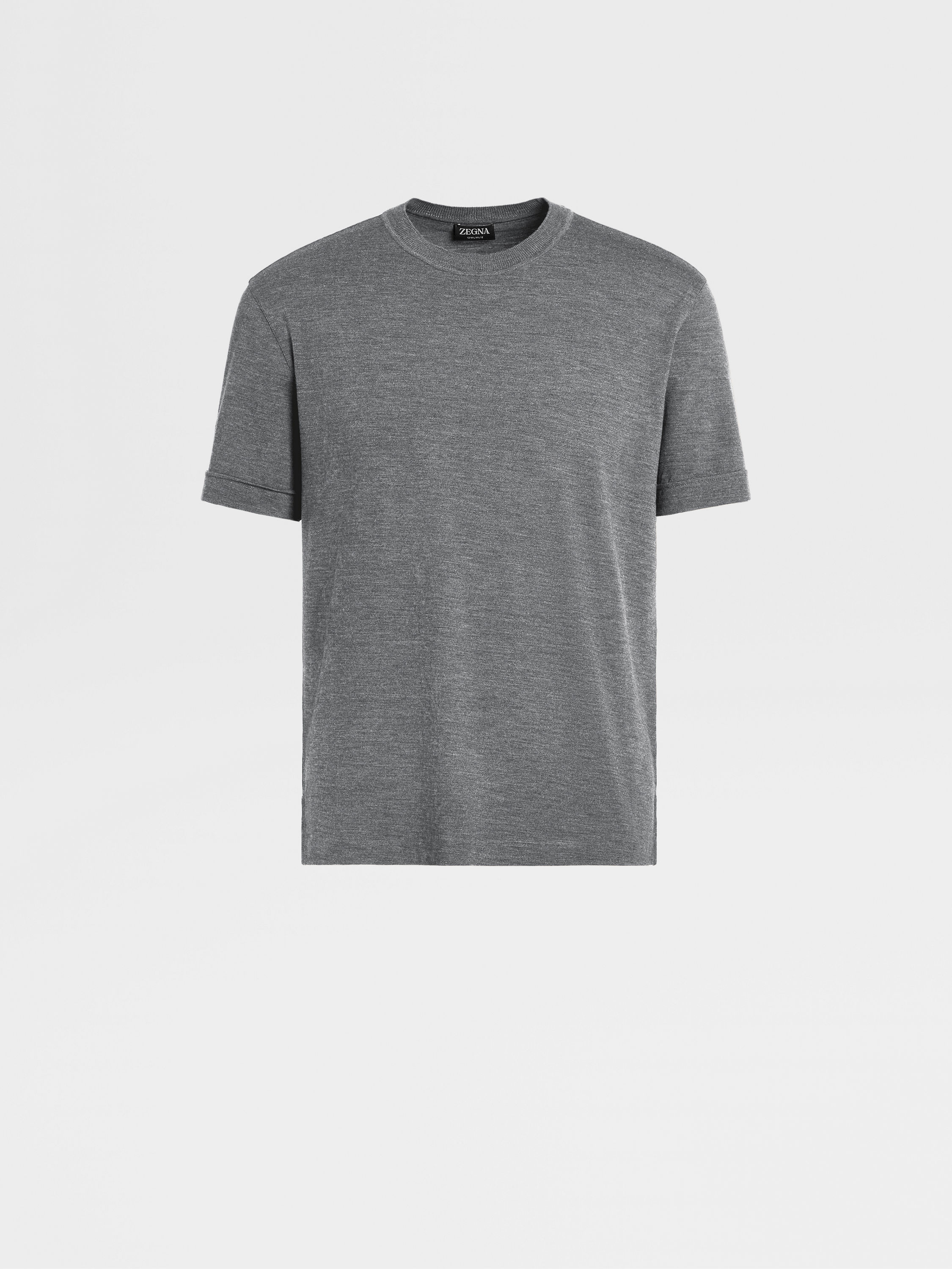 Grey Mélange 12milmil12 Wool T-shirt