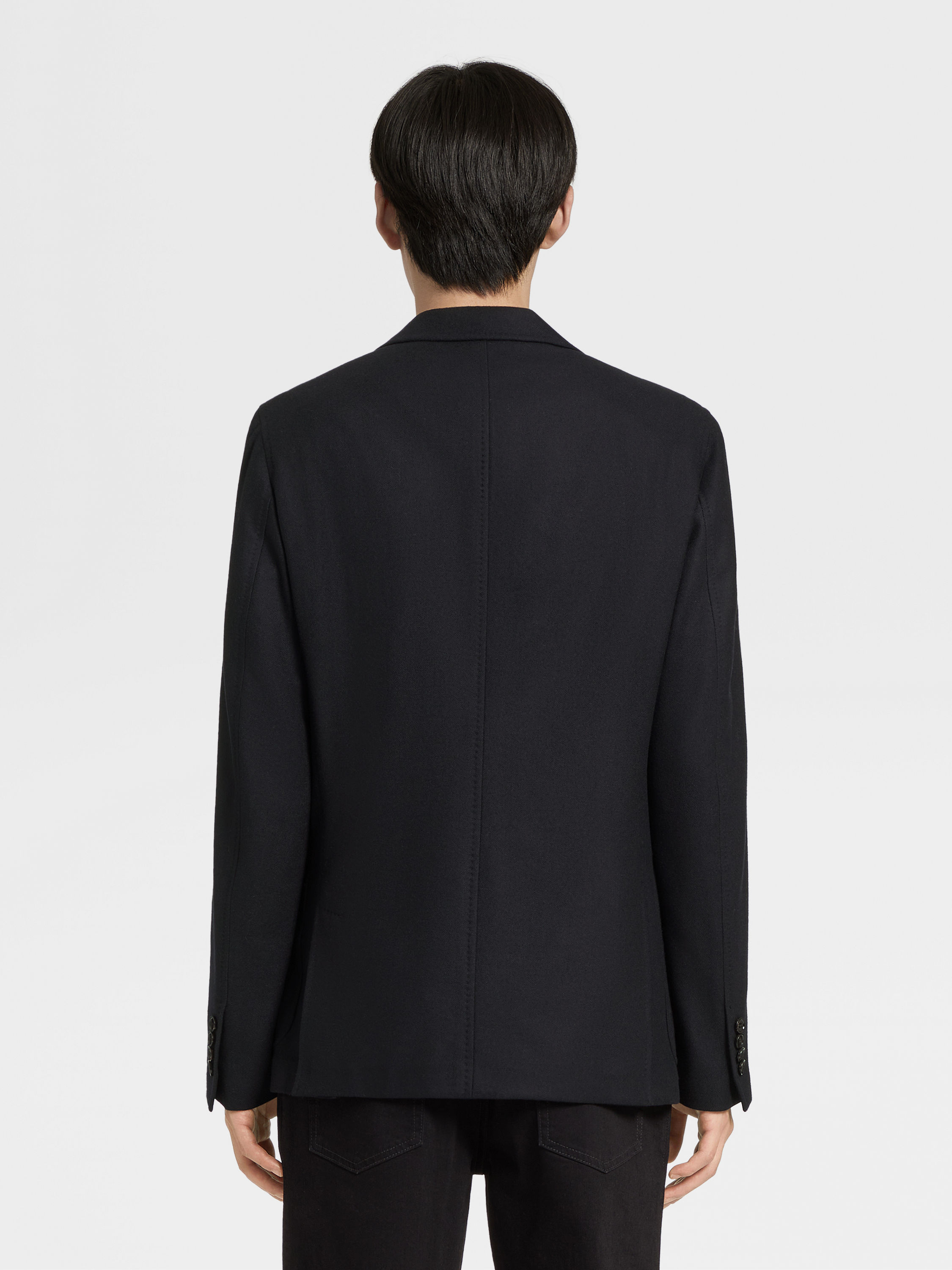 Black Trofeo Cashmere Jacket Product detail photo #4