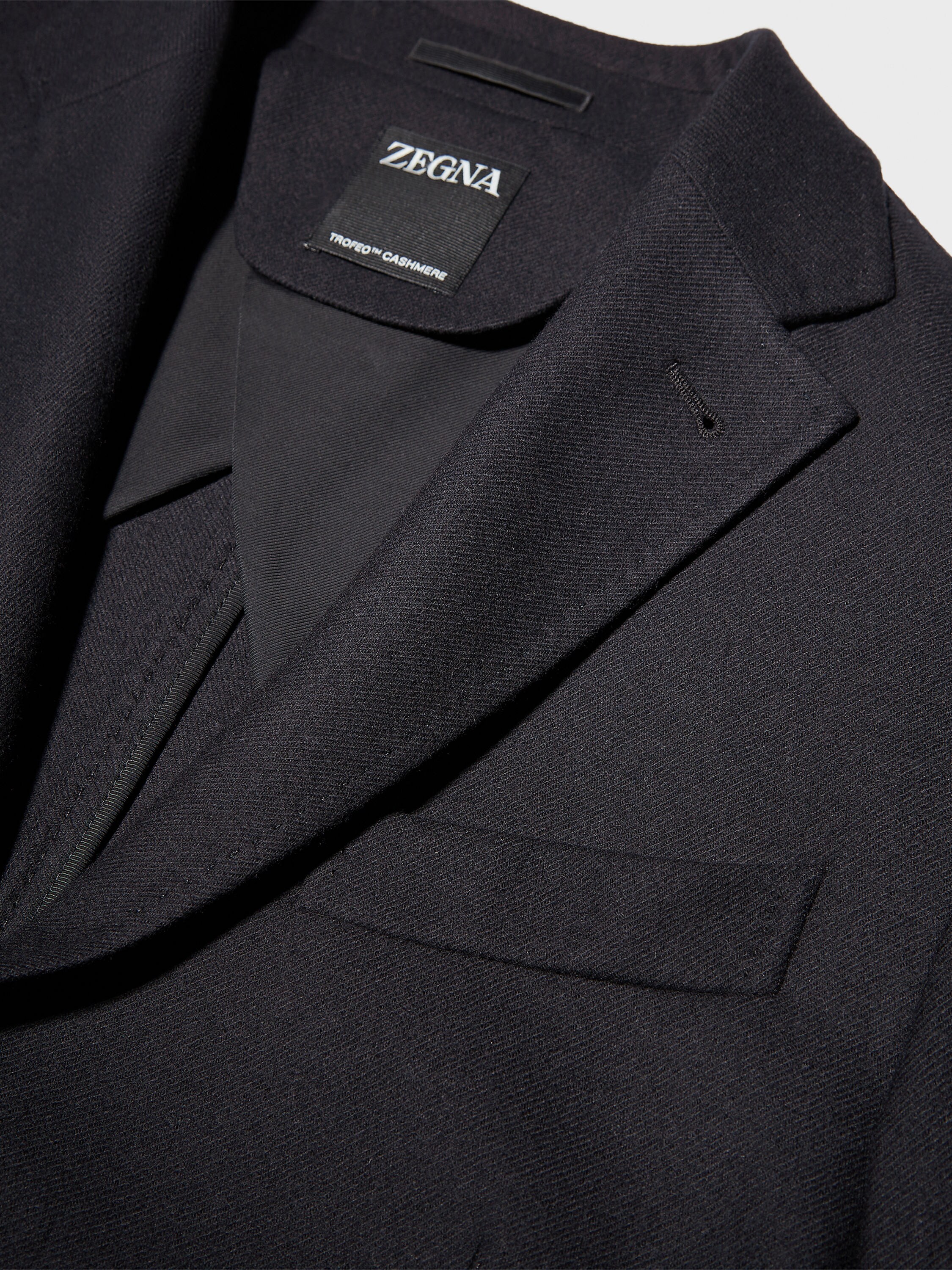 Black Trofeo Cashmere Shirt Jacket Product detail photo #2