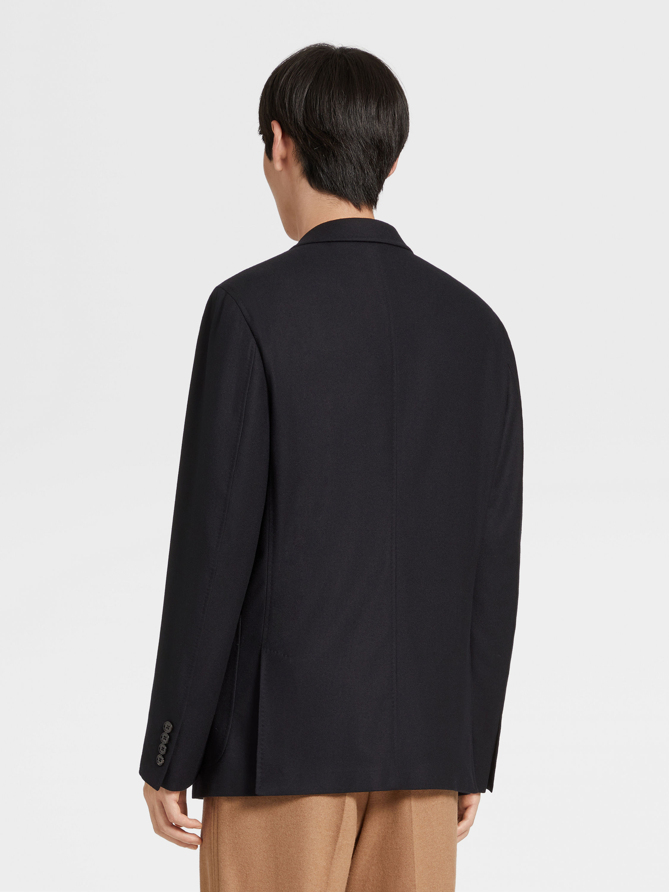 Black Trofeo Cashmere Shirt Jacket Product detail photo #4