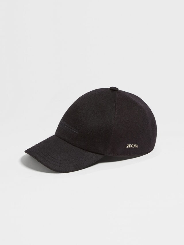 Black Oasi Cashmere Baseball Cap Main product photo