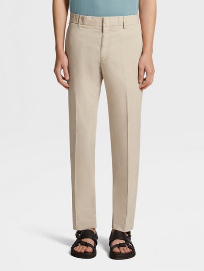 Stretch Cotton Pants