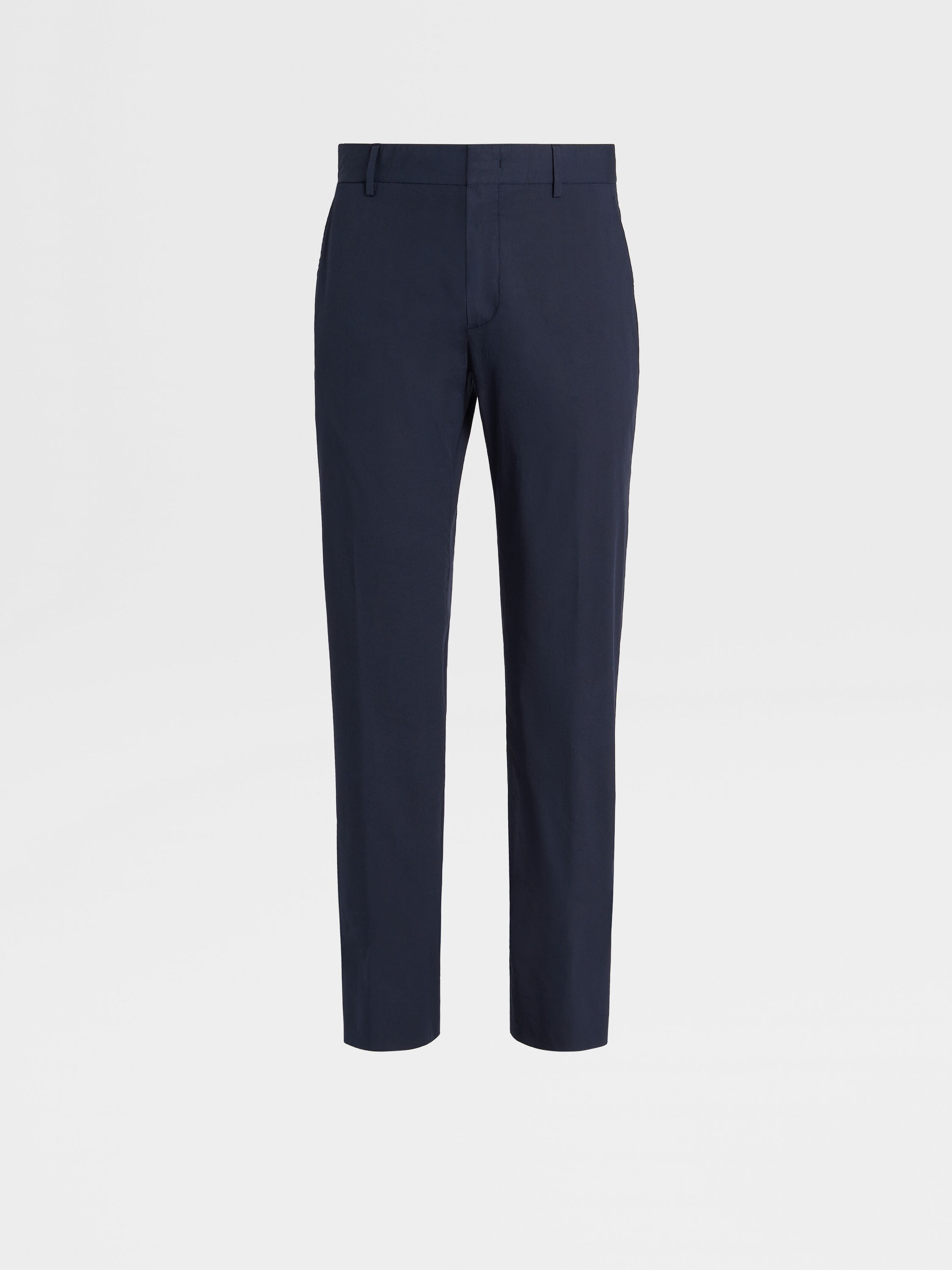 Navy Blue Stretch Cotton Pants SS24 26557431 | Zegna GB