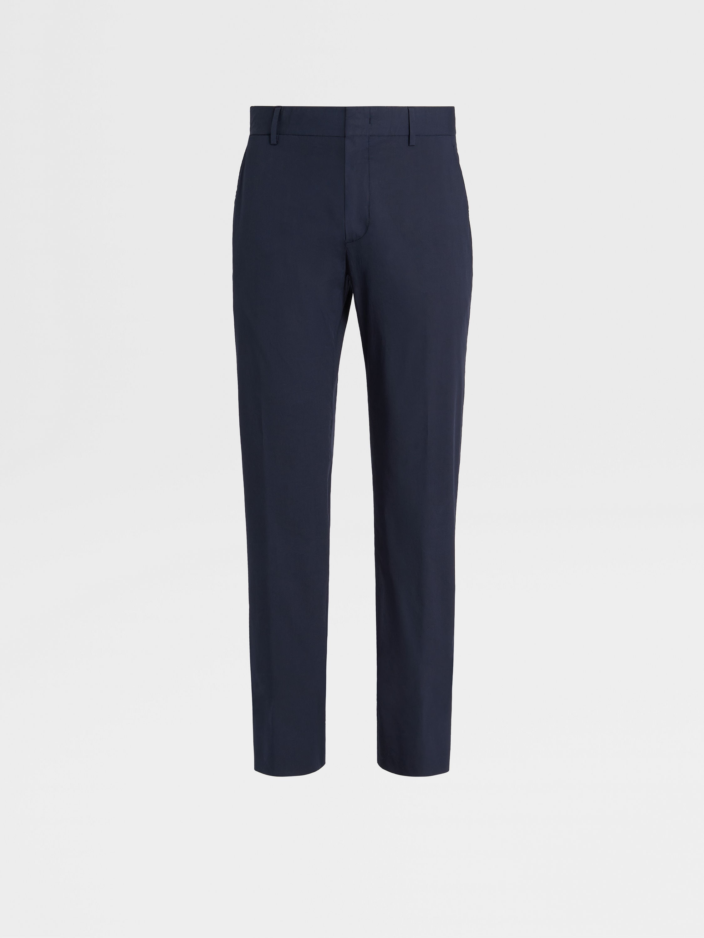 Navy Blue Stretch Cotton Pants SS24 26557431 | Zegna GB