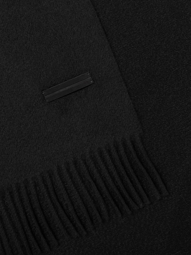 黑色 Oasi Cashmere 圍巾 產品細節圖 #1