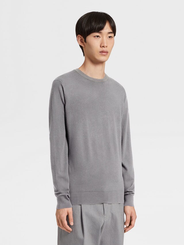 Dark Grey 12milmil12 Wool Crewneck Product detail photo #1